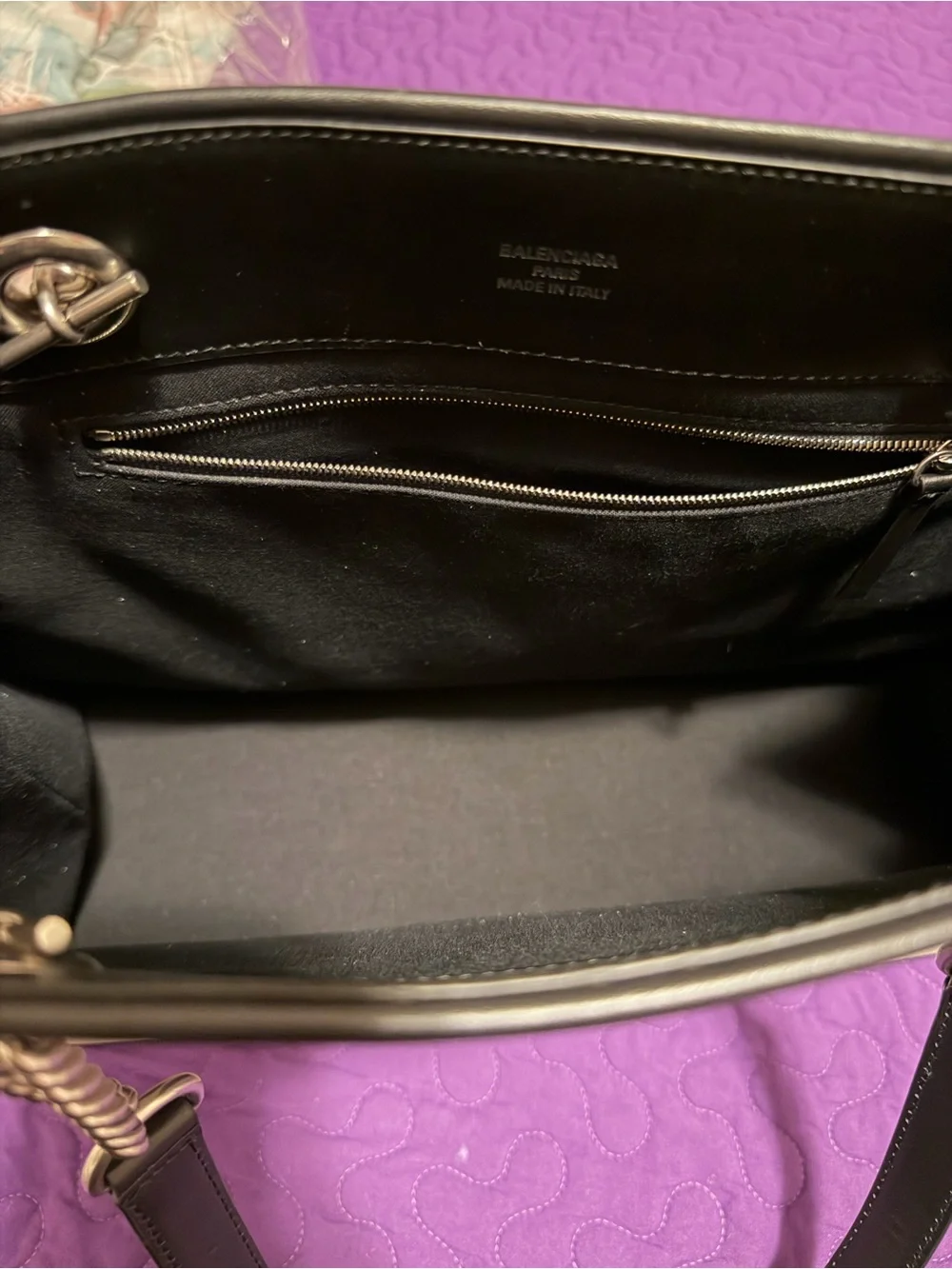 Balenciaga Tokyo Canvas Tote in Beige and Black